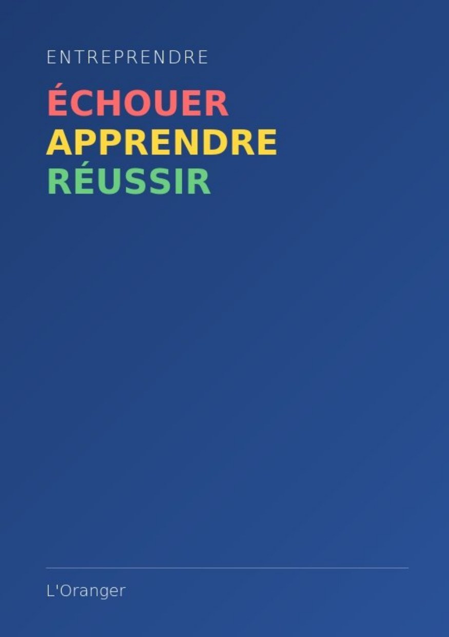 Entreprendre, Échouer, Apprendre, Réussir — le livre